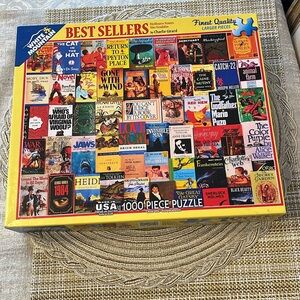 BEST SELLERS Jigsaw Puzzle 1000 pieces by White Mountain has vintage book covers